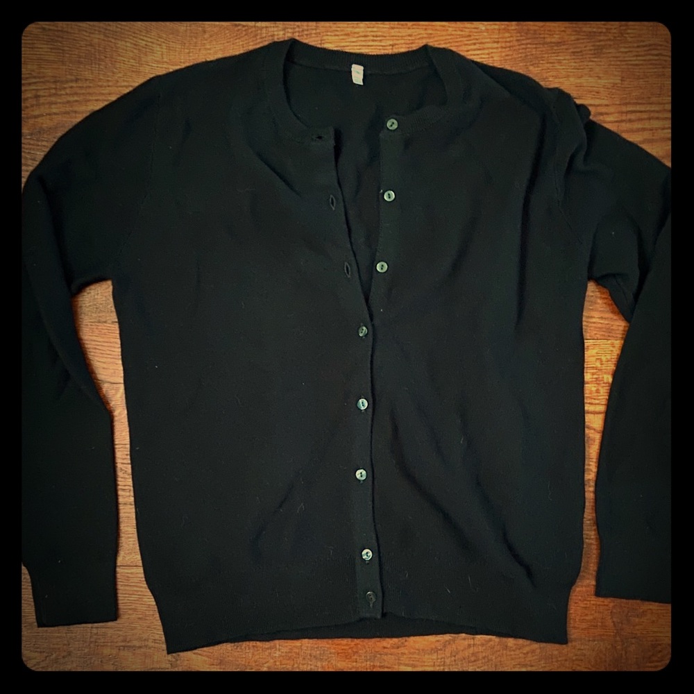 WOMEN COARSE JERSEY KNIT CARDIGAN
